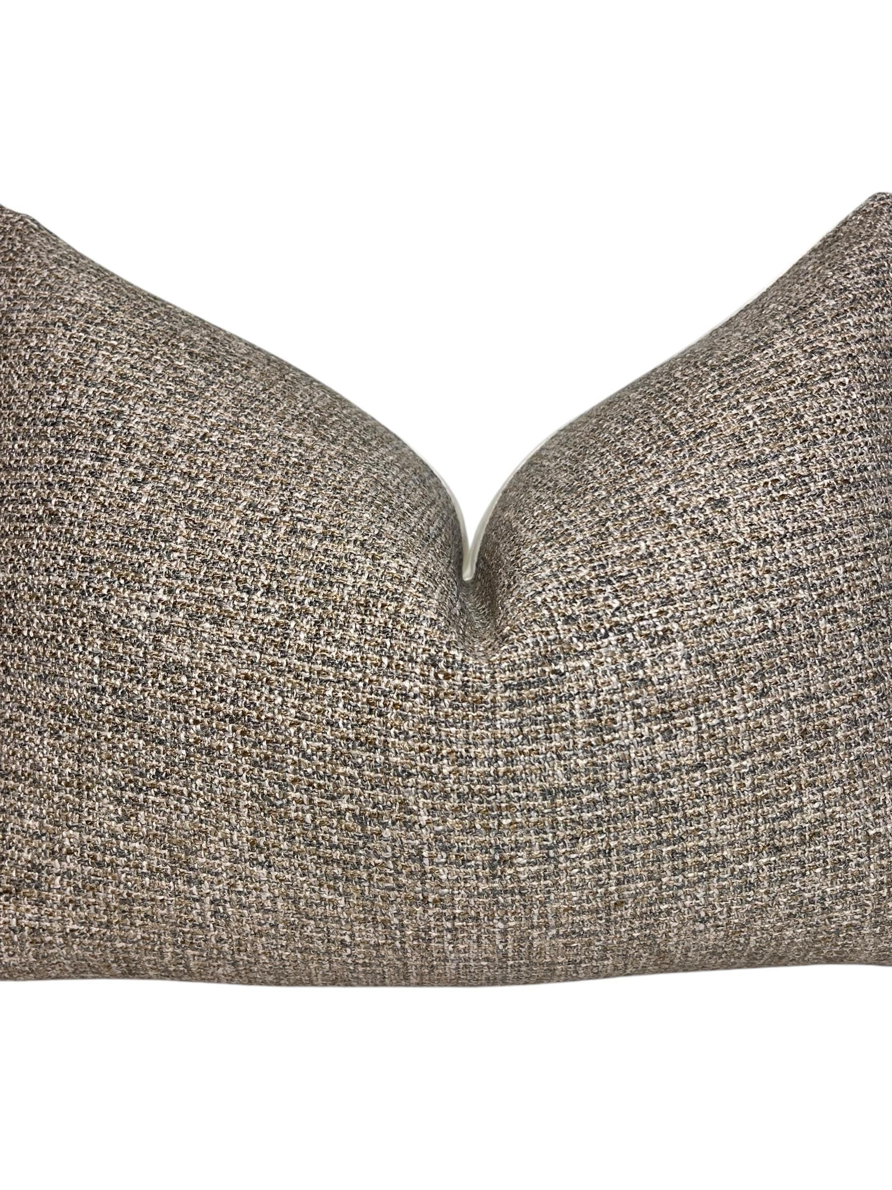 Neutral Pillow Cover Set, Plaid, Linen, Animal Print, USA Made