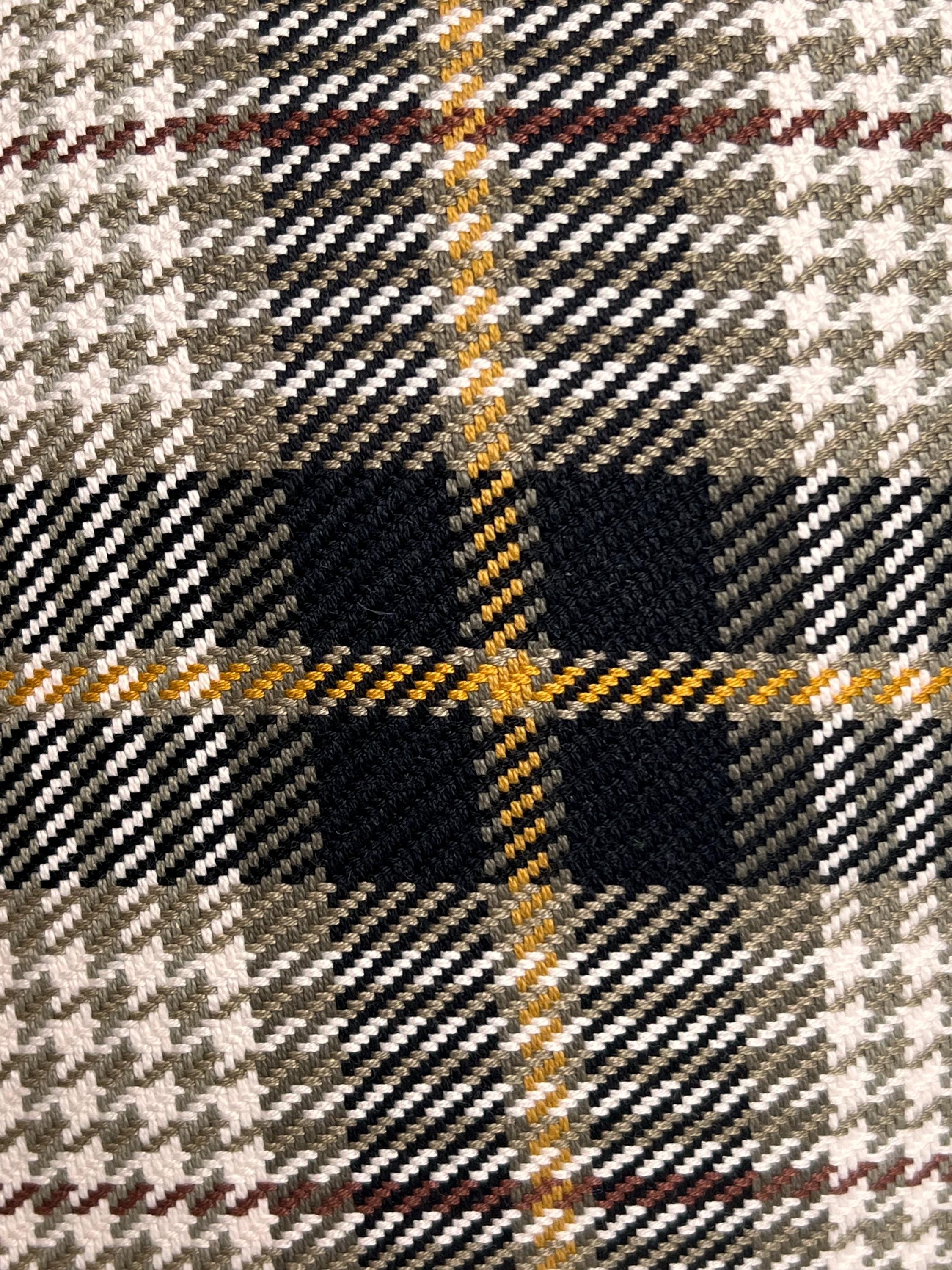 Plaid Wool Pillow Cover | Tartan Houndstooth Cushion, Fall Decor