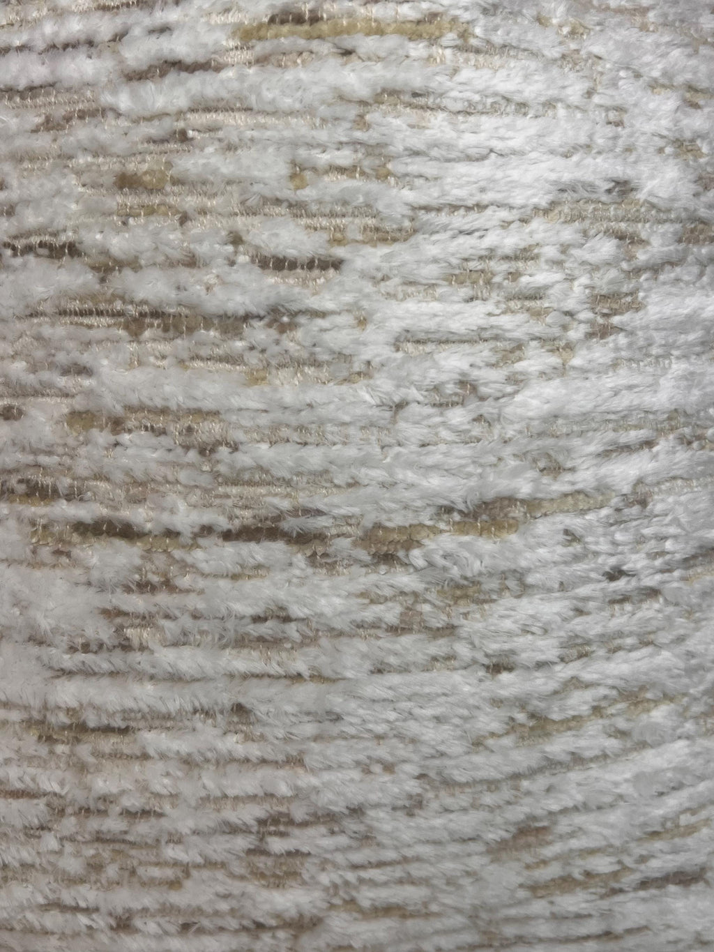 Plush Chenille Pillow Cover, Taupe and Ivory Striped Cushion, Modern Luxe Decor, Neutral Cut Velvet Pillow, Soft Ribbed Throw Pillow Cover