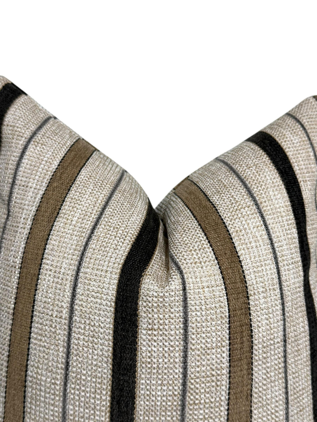 Handwoven Striped Pillow Cover | Modern Farmhouse Throw Cushion