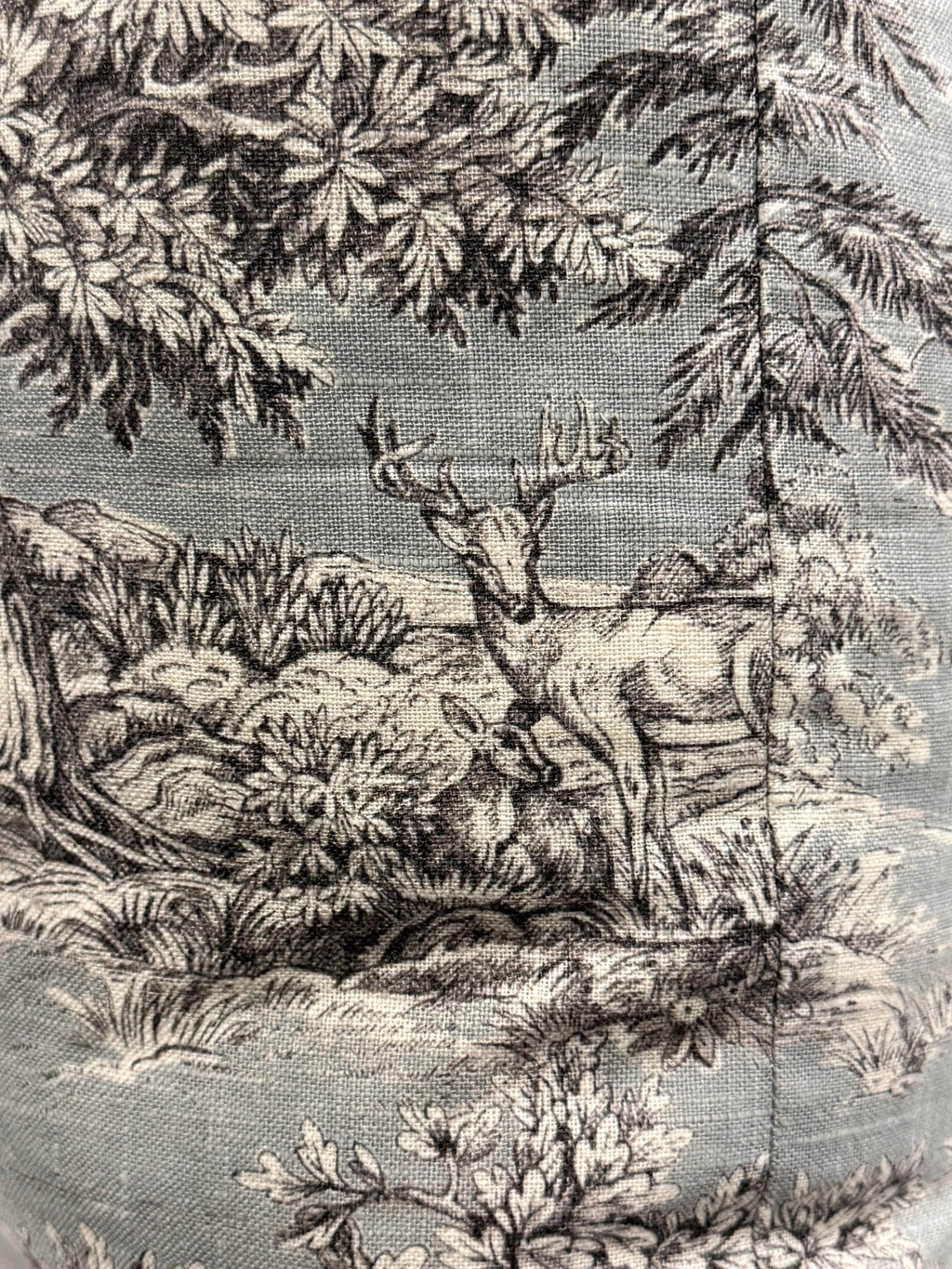 Horse Toile Pillow Cover, Equestrian French Country Farmhouse Decor