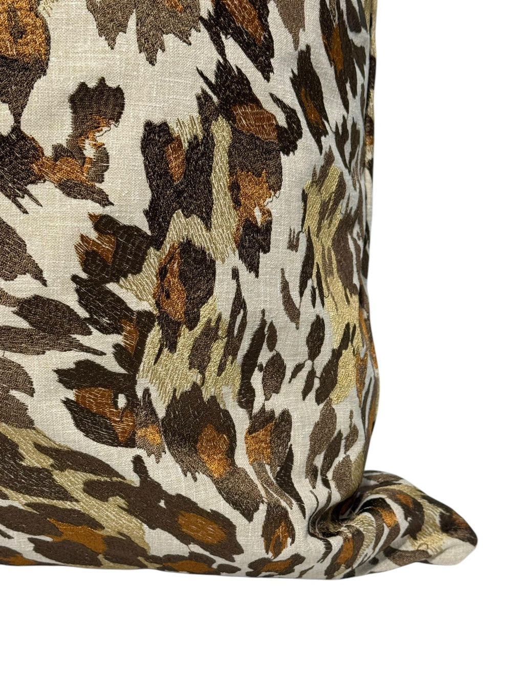 Handmade Cheetah Print Pillow Cover, Neutral Animal Print Cushion