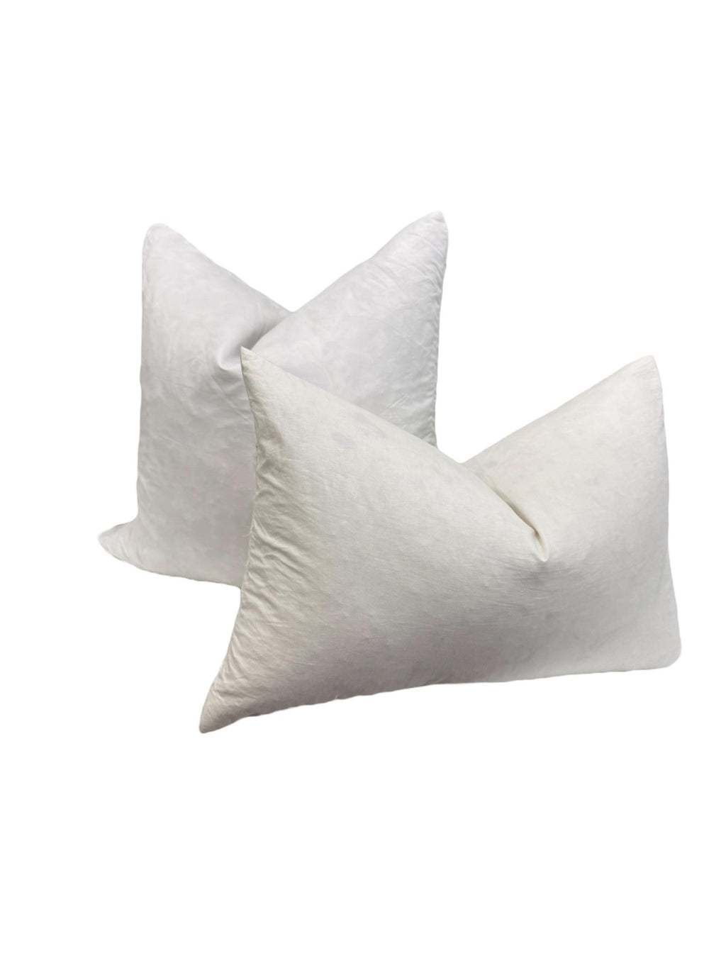 Feather Down Pillow Insert, Overstuffed Lumbar & Cushion Forms