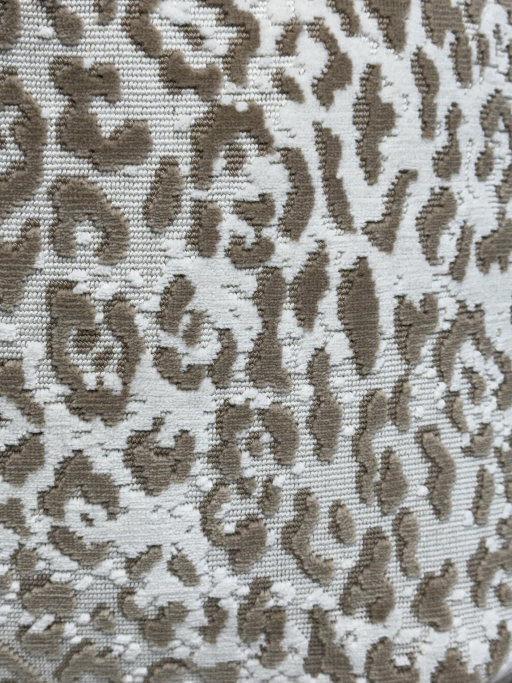 Handmade Neutral Leopard Velvet Pillow Cover, Modern Accent Cushion