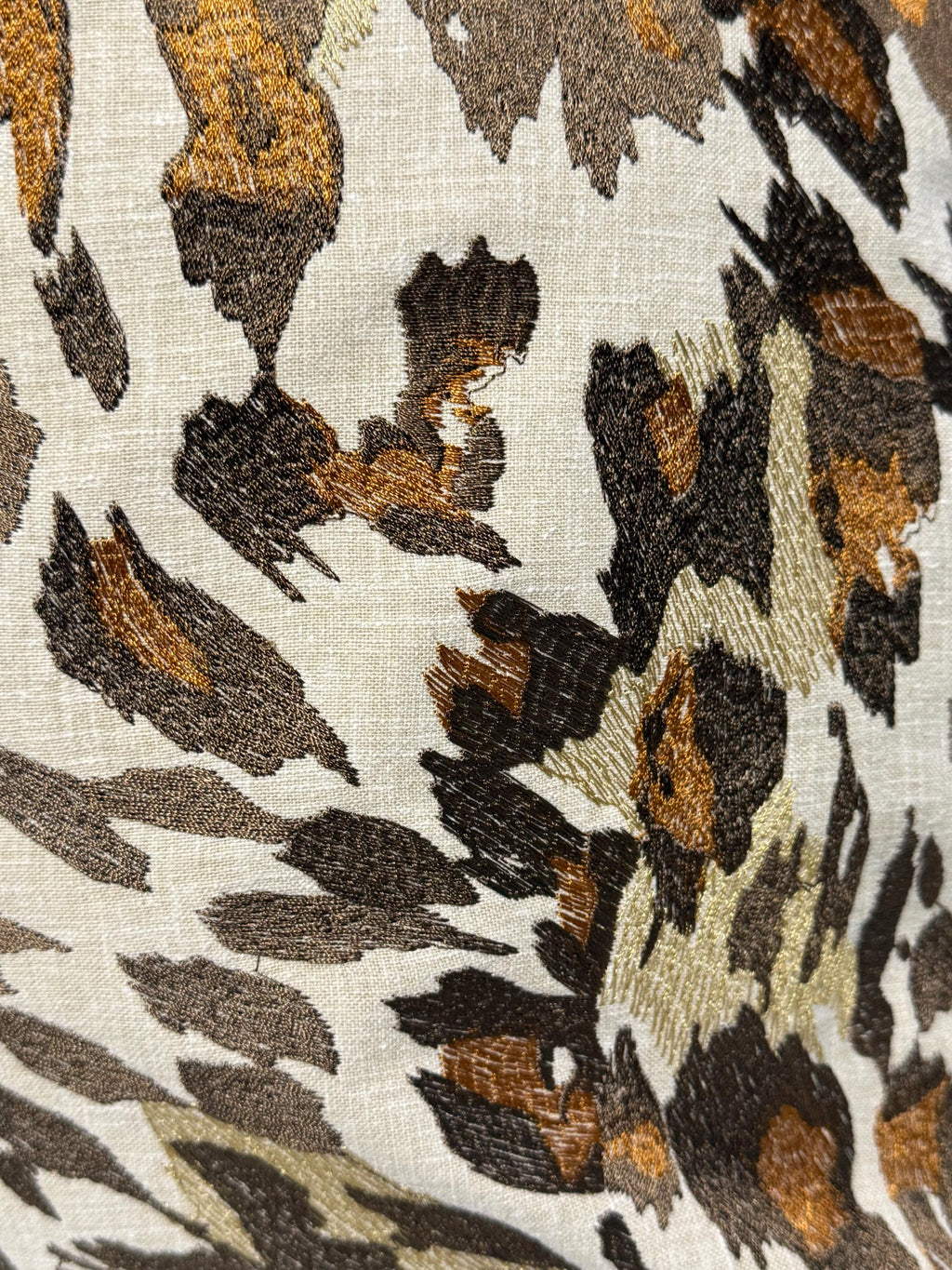 Handmade Cheetah Print Pillow Cover, Neutral Animal Print Cushion