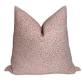 Pink Dot Pattern Pillow Cover, Dotify Bella Pink Chenille Throw Pillow Cover, Pink Textured Pillow, Decorative Pink Chenille Pillow Cover,