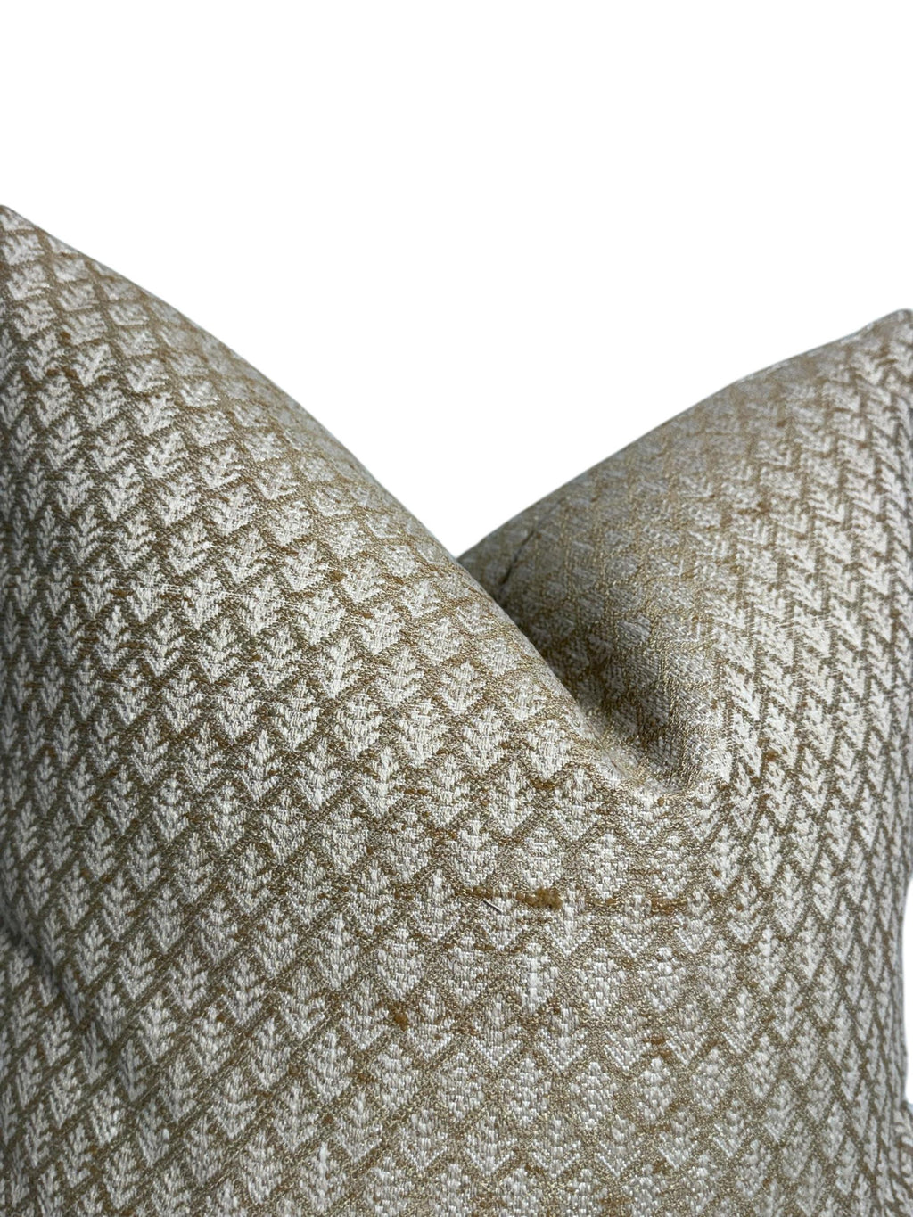 Modern Woven Throw Pillow Cover, Neutral Diamond Leaf Pattern, Boho Decor