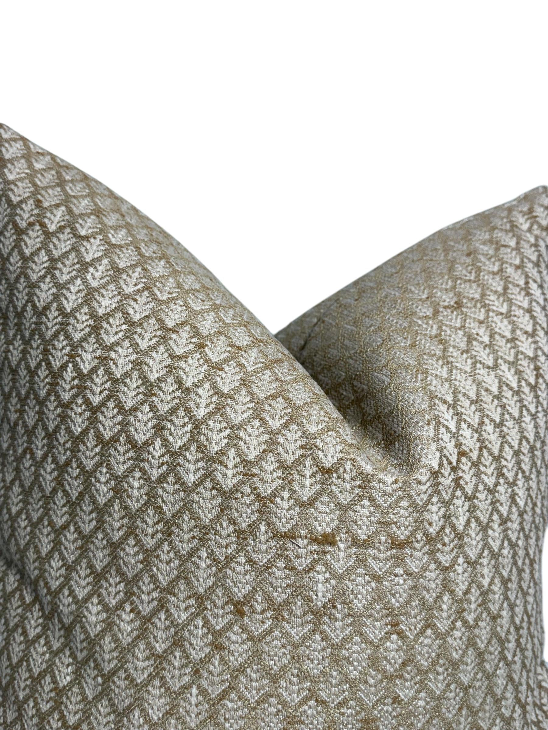 Modern Woven Throw Pillow Cover, Neutral Diamond Leaf Pattern, Boho Decor