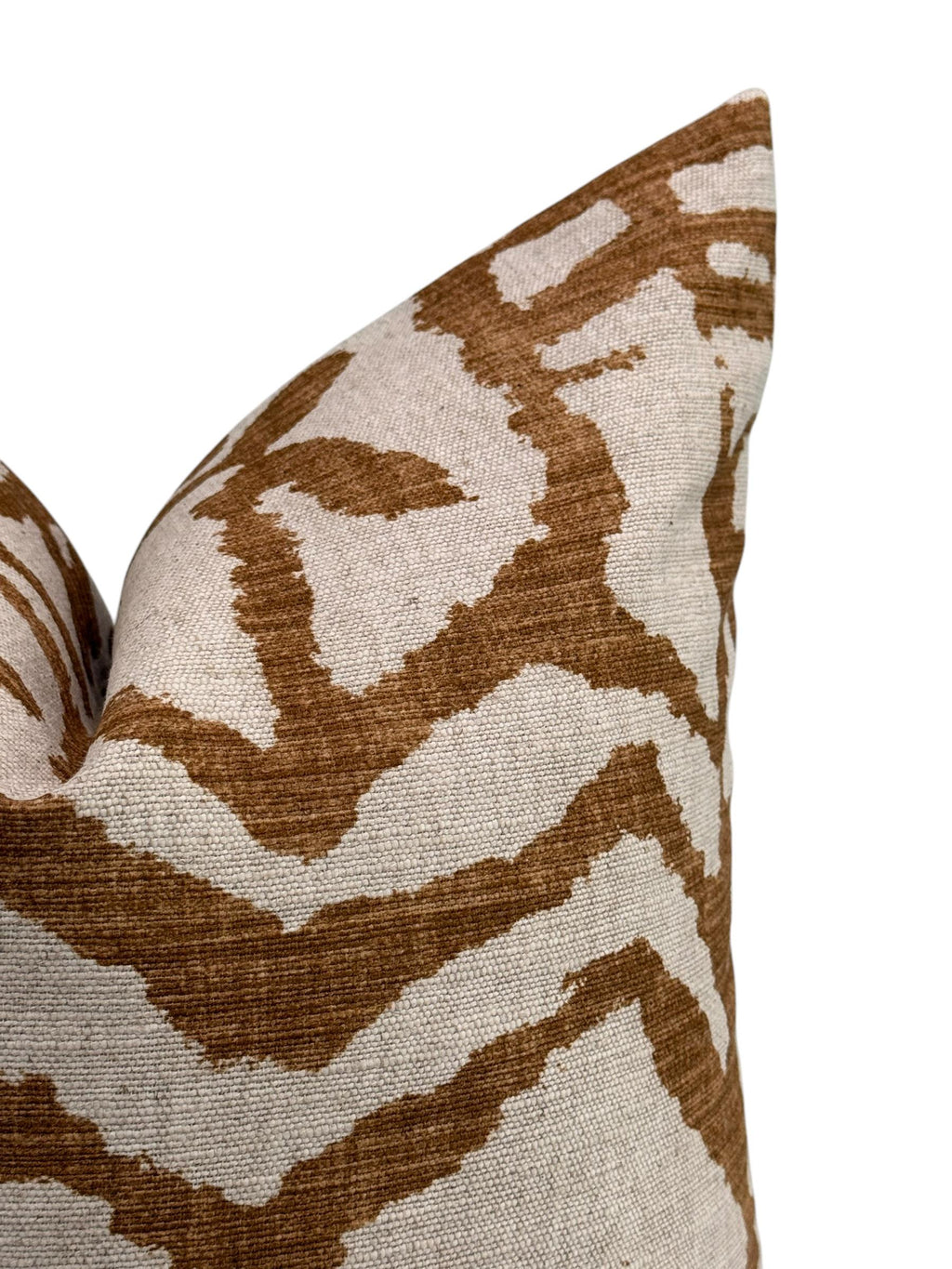 Rust Abstract Pillow Cover, Modern Pattern Throw Pillow, Burnt Orange Cushion, Rust & Cream Modern Pillow, Burnt Orange and Beige Pillow