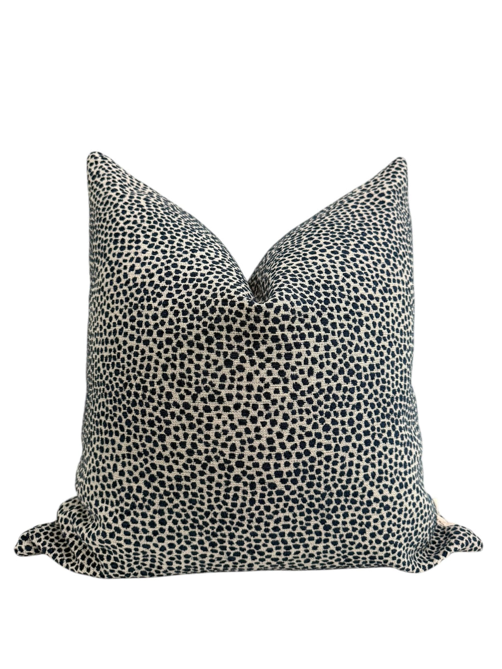 Blue Dot Chenille Pillow Cover, Decorative Throw Pillow