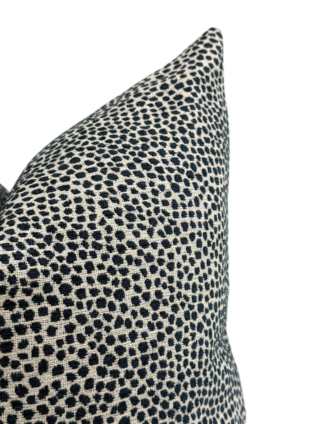 Blue Dot Chenille Pillow Cover, Decorative Throw Pillow