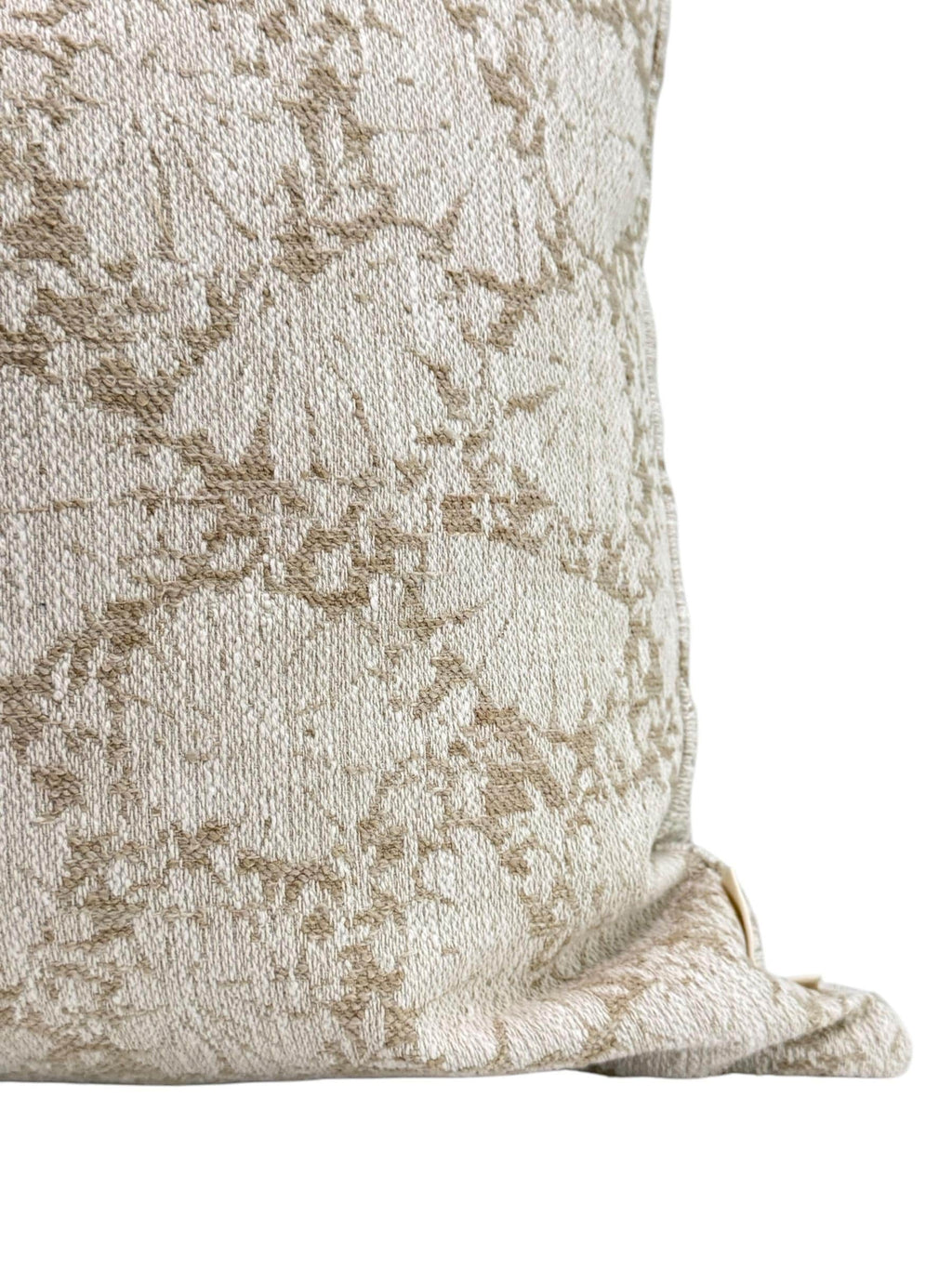 Beige Decorative Pillow, Ivory Floral Pillow, Light Neutral Floral Pillow Covers, Taupe Throw Pillow, Beige and White Floral Cushion