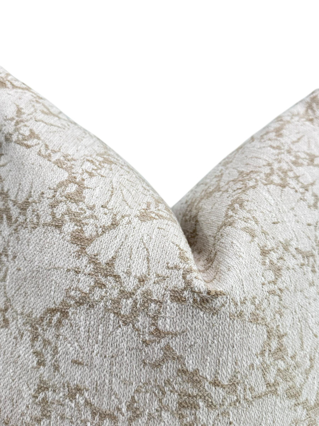 Beige Decorative Pillow, Ivory Floral Pillow, Light Neutral Floral Pillow Covers, Taupe Throw Pillow, Beige and White Floral Cushion