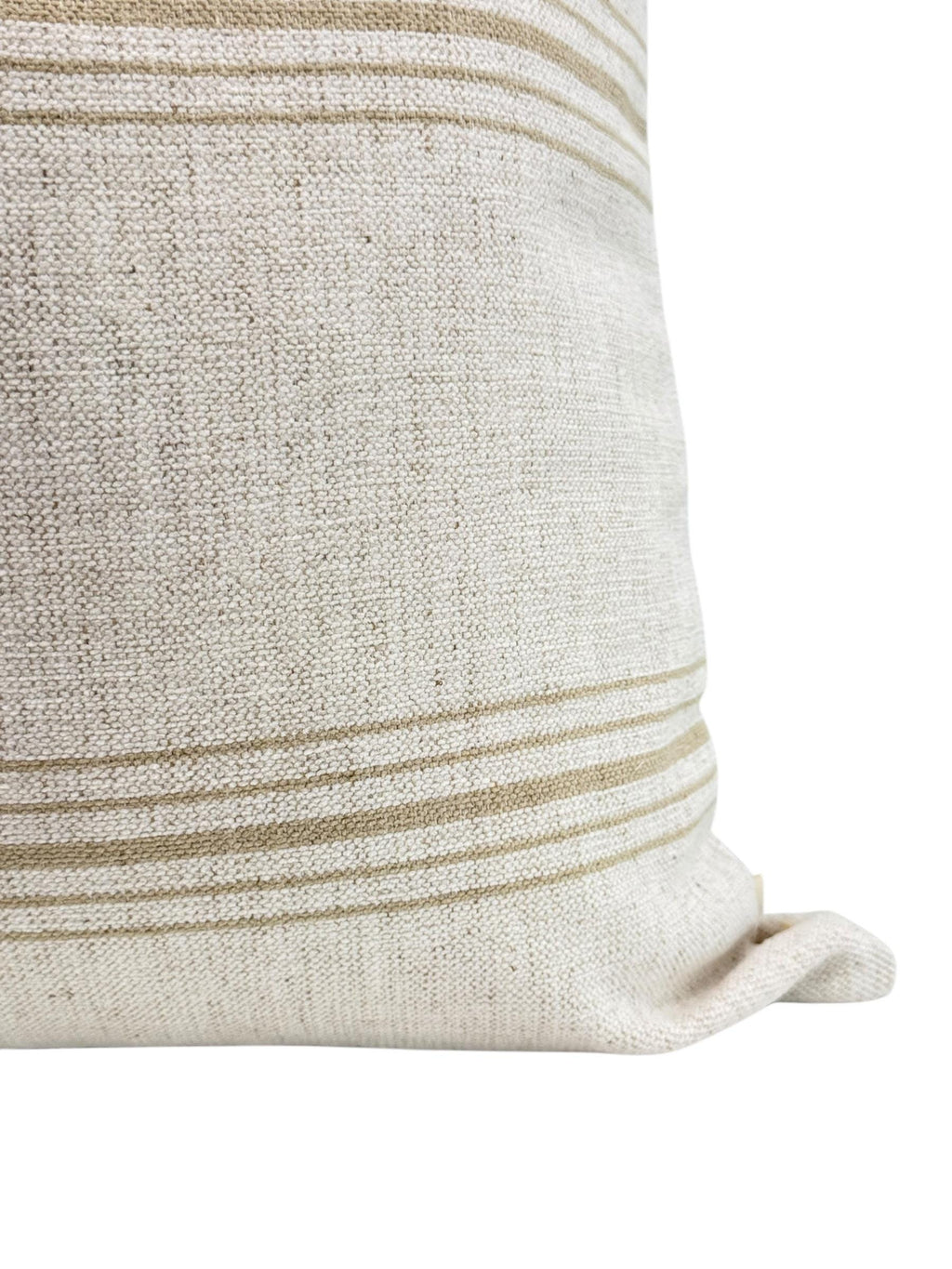 French Stripe Linen Pillow Cover, Farmhouse Lumbar Cushion