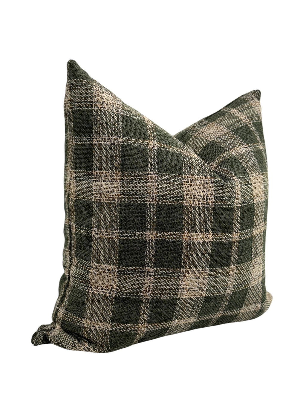 Green Plaid Pillow Cover, Hunter Green Tartan Throw Pillow, Cozy Fall Decor Cushion, Forest Green Checkered Cover, Rustic Cabin Pillow Cover