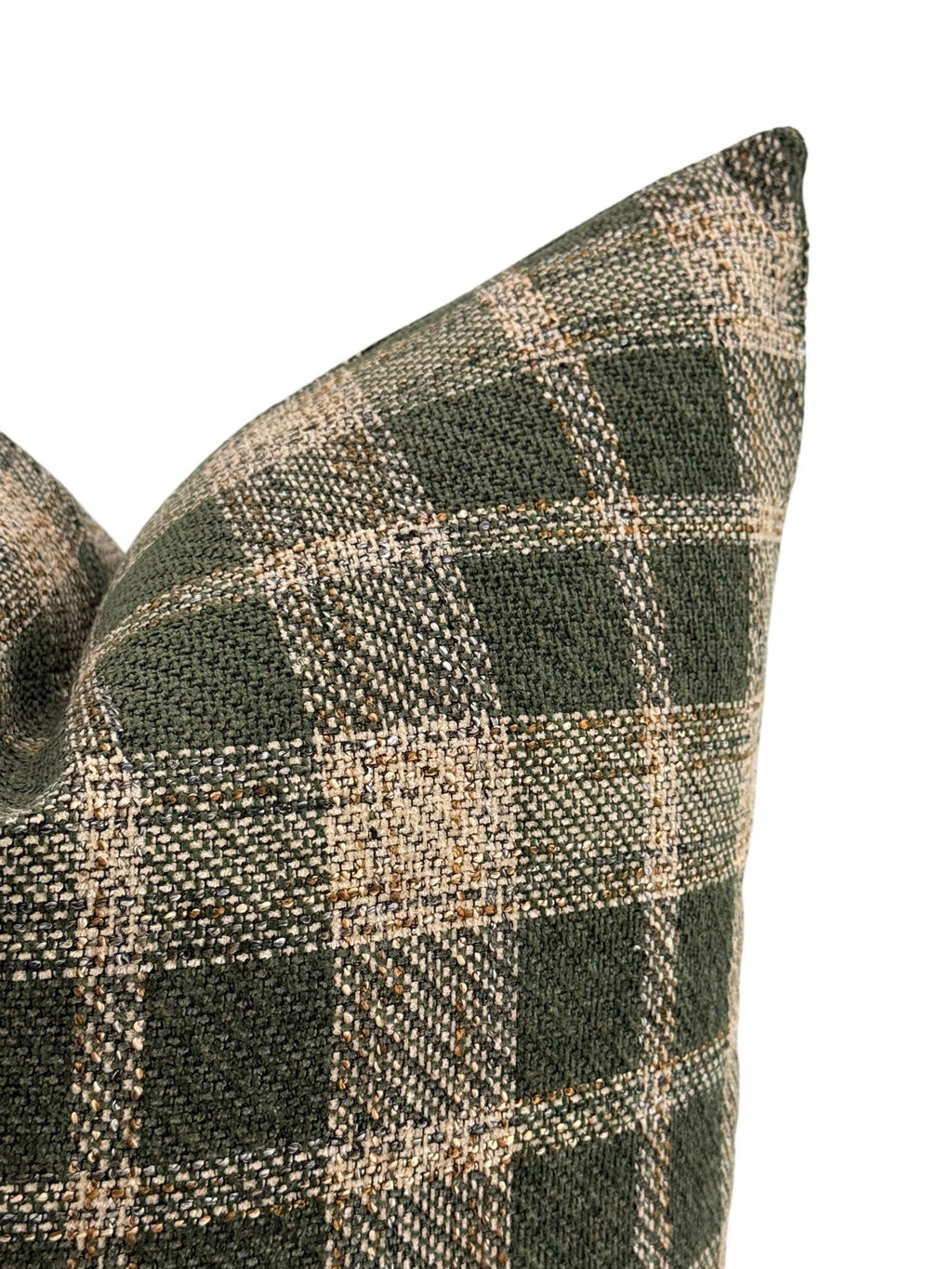 Green Plaid Pillow Cover, Hunter Green Tartan Throw Pillow, Cozy Fall Decor Cushion, Forest Green Checkered Cover, Rustic Cabin Pillow Cover