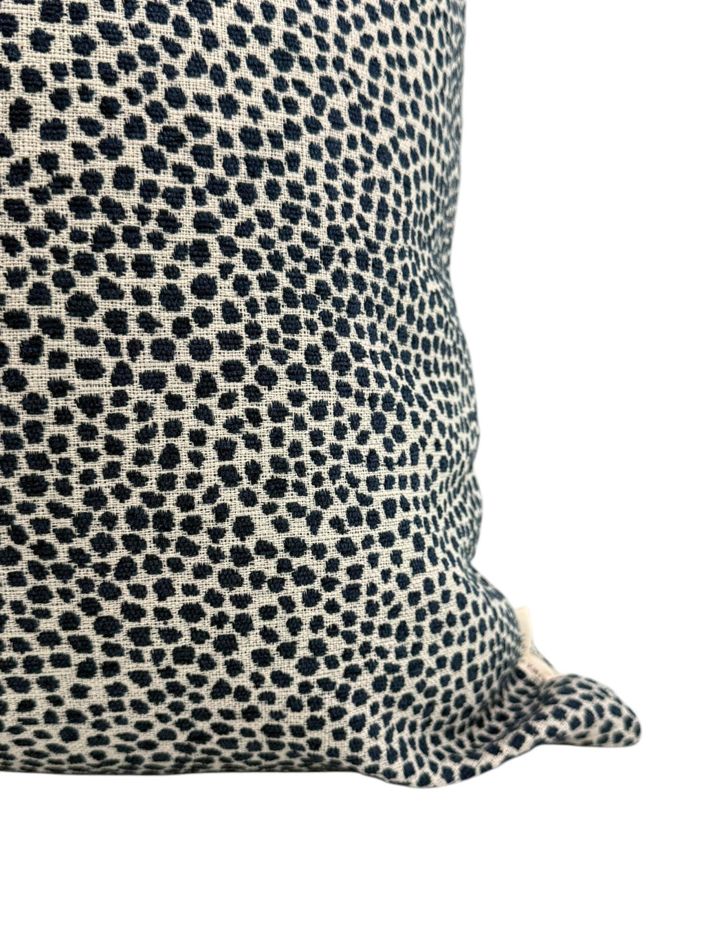 Blue Dot Chenille Pillow Cover, Decorative Throw Pillow