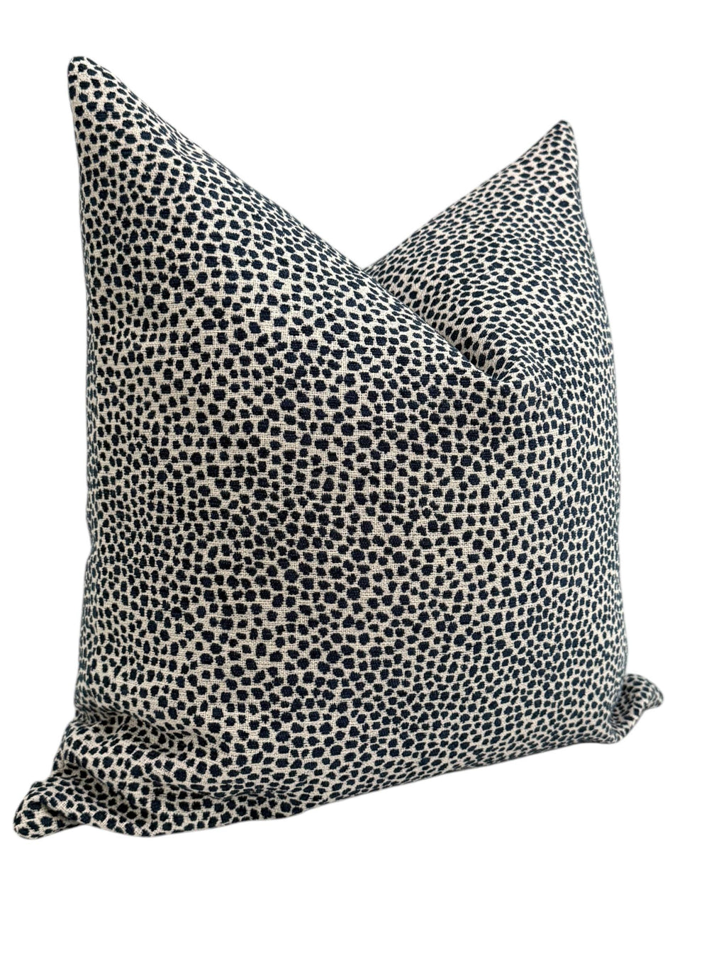 Blue Dot Chenille Pillow Cover, Decorative Throw Pillow