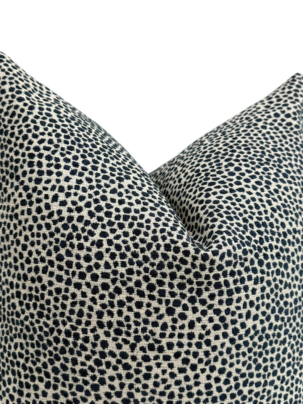 Blue Dot Chenille Pillow Cover, Decorative Throw Pillow