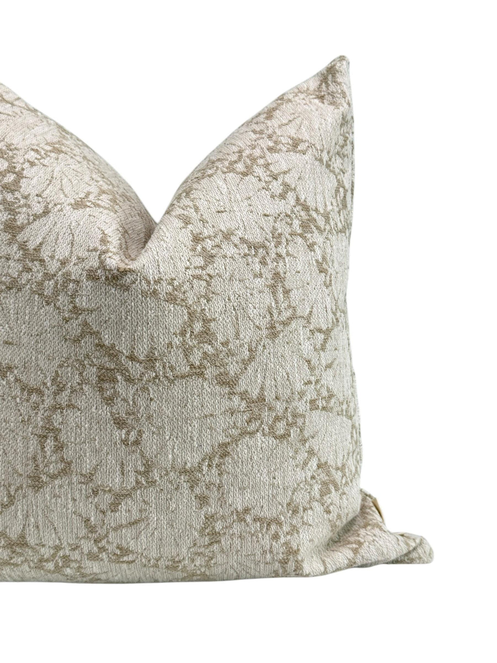 Beige Decorative Pillow, Ivory Floral Pillow, Light Neutral Floral Pillow Covers, Taupe Throw Pillow, Beige and White Floral Cushion
