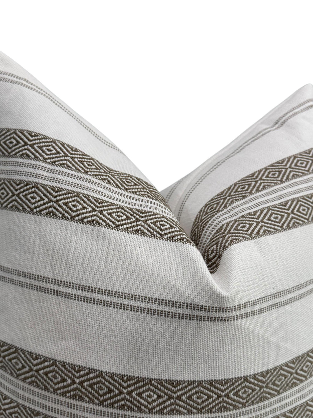 Diamond Stripe Pillow Cover, Modern Boho, Handmade in USA