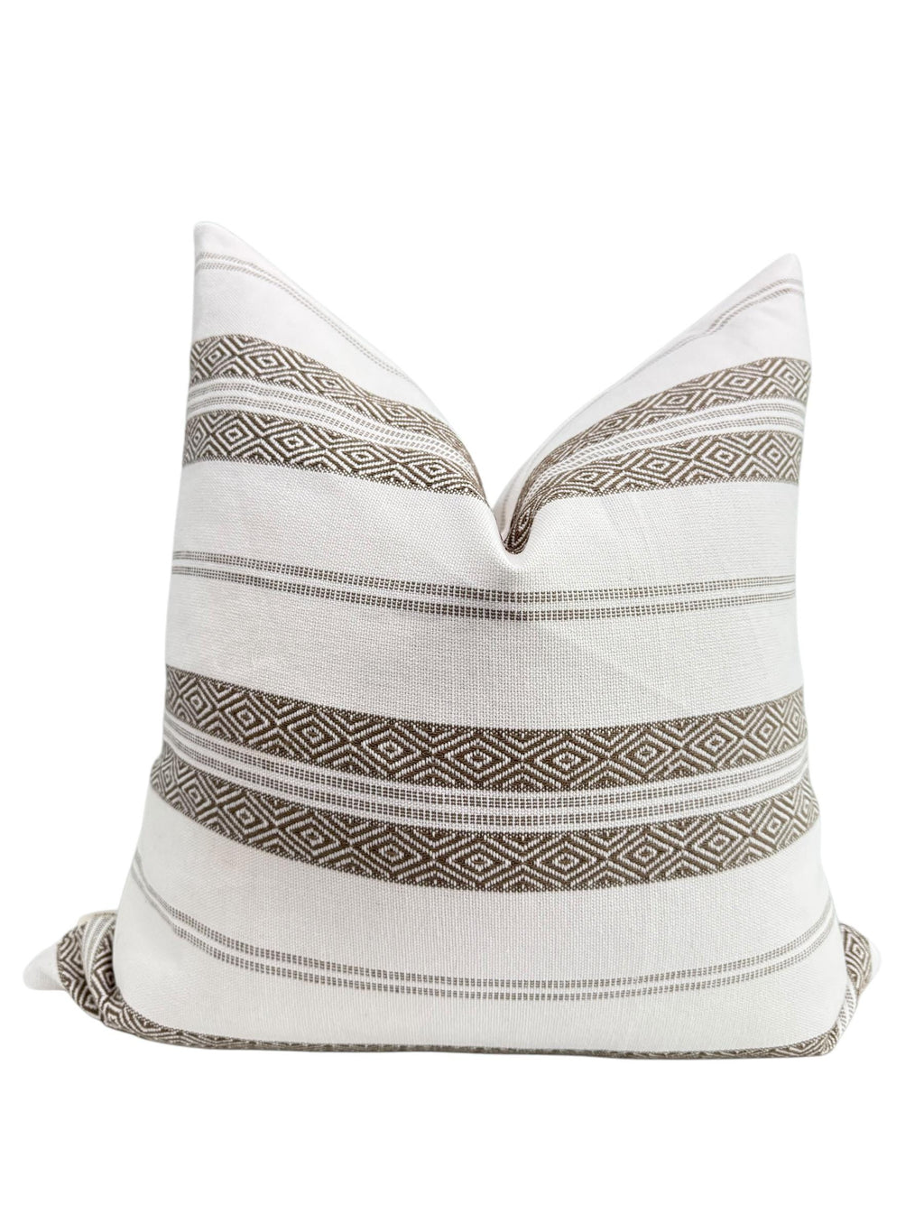 Diamond Stripe Pillow Cover, Modern Boho, Handmade in USA