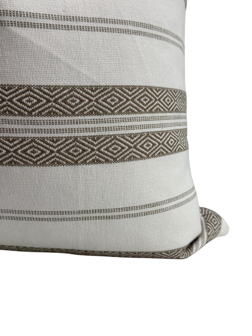 Diamond Stripe Pillow Cover, Modern Boho, Handmade in USA
