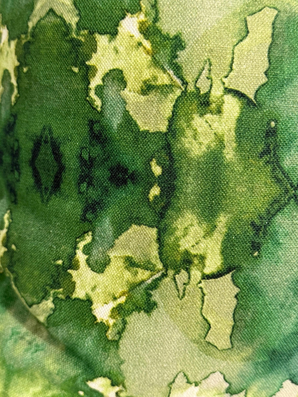 Emerald Watercolor Pillow Cover: Blue Green Abstract Design