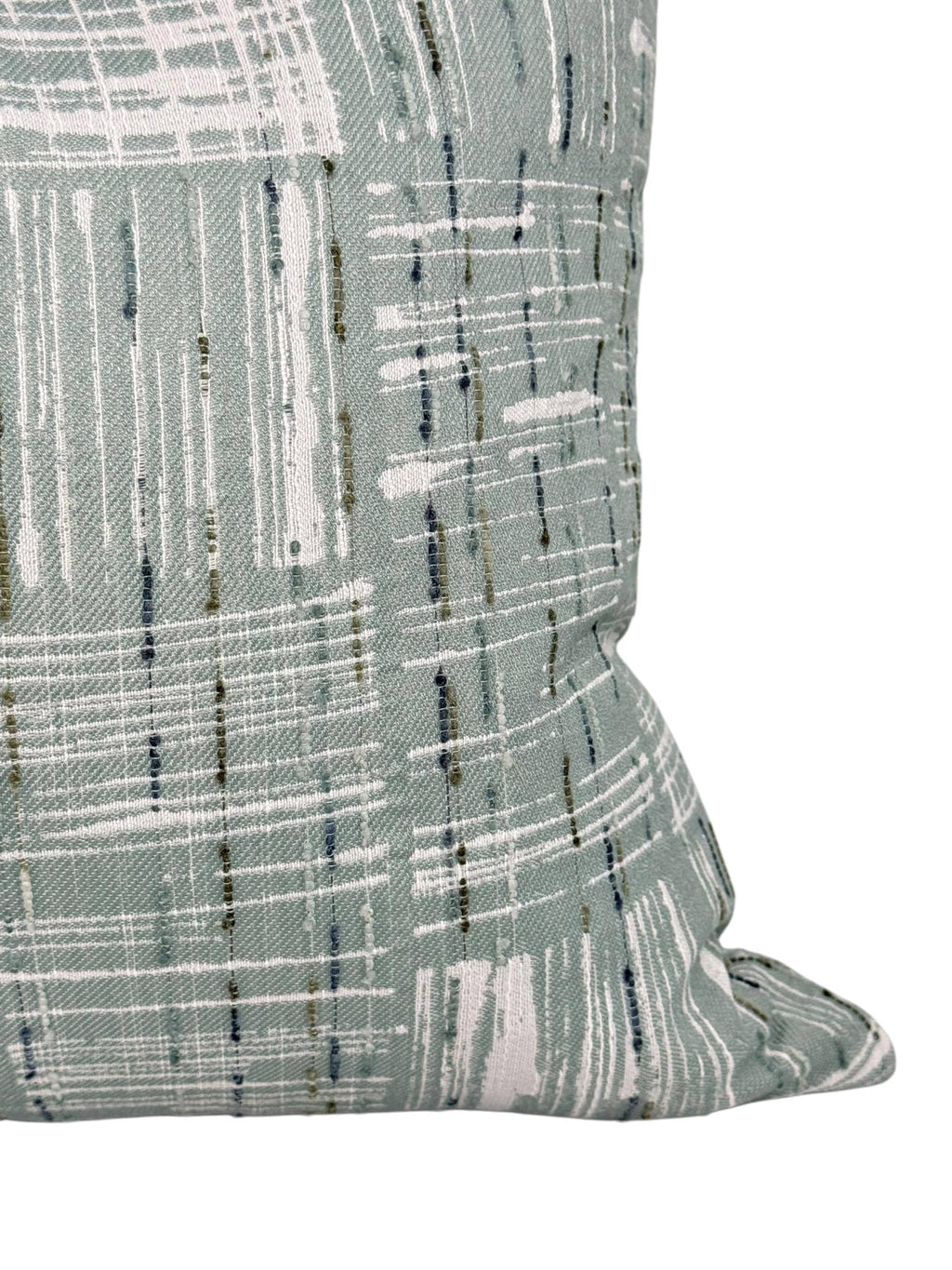Sage Green Abstract Pillow Cover, Modern Geometric Cushion, Handmade USA