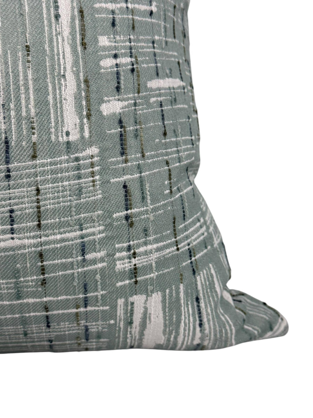 Sage Green Abstract Pillow Cover, Modern Geometric Cushion, Handmade USA