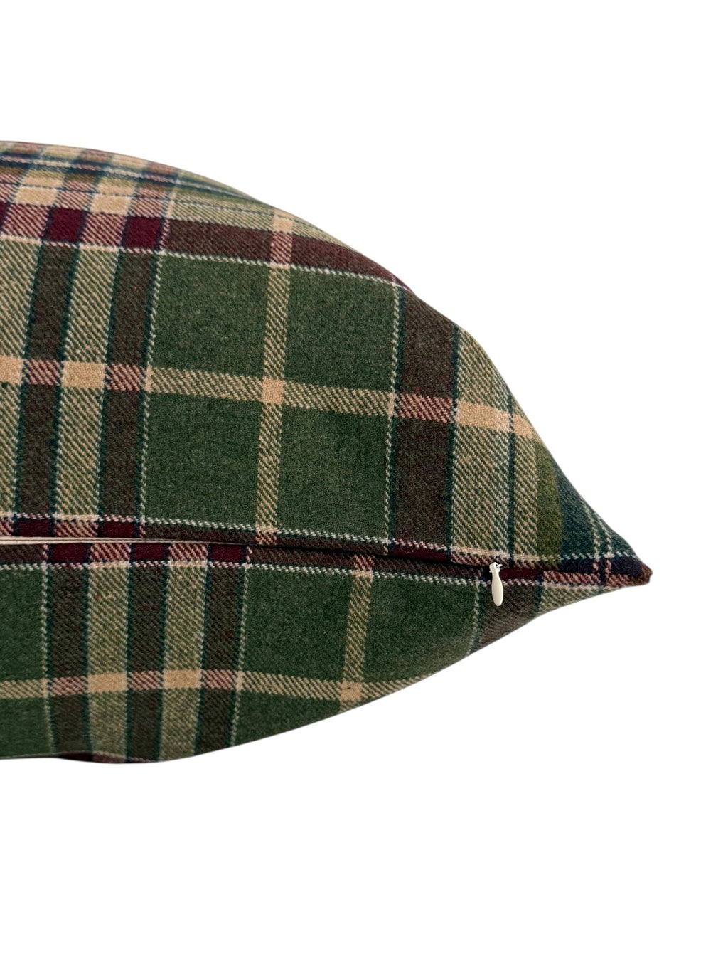 Green Red Plaid Pillow Cover, Tartan Lodge Cushion, Rustic Farmhouse Decor