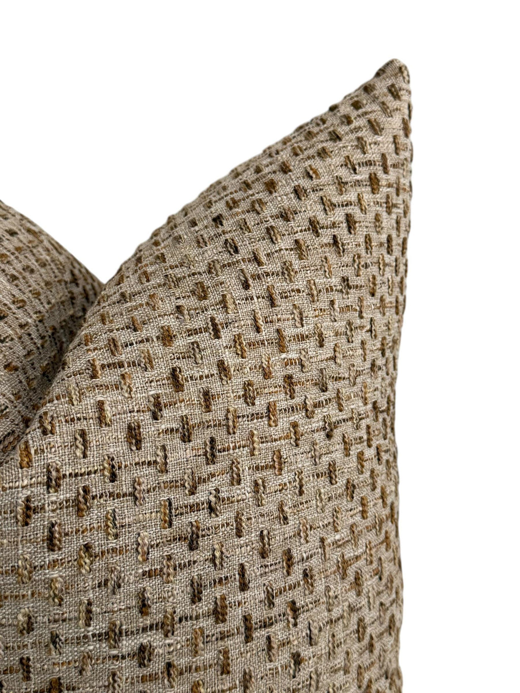 Beige Plaid Pillow Cover, Olive and Blue Check Cushion, Rustic Farmhouse Throw Pillow, Cozy Cabin Decor, Wool-Look Tartan Accent Pillow