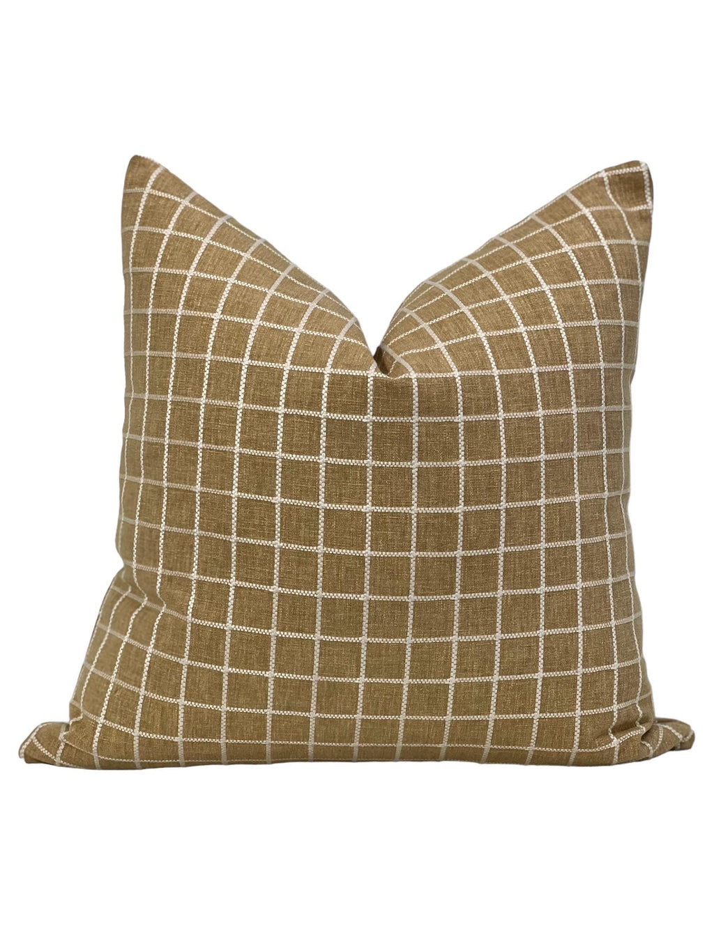 Bee Print and Mustard Plaid Pillow Set, Farmhouse Throw Pillows