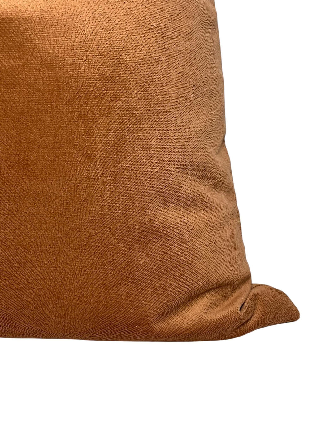 Rust Velvet Pillow Cover, Terracotta Burnt Orange Cushion, Handmade USA