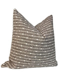 Woven Striped Pillow Cover, Raised Dotted Stripe Cushion