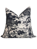 French Country Toile Pillow Cover, Vintage Farmhouse Throw Pillow