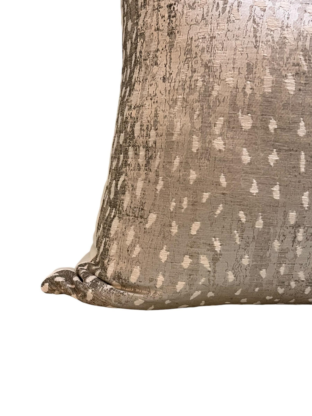 Gray Antelope Print Pillow Cover, Spotted Animal Pillow, Handmade