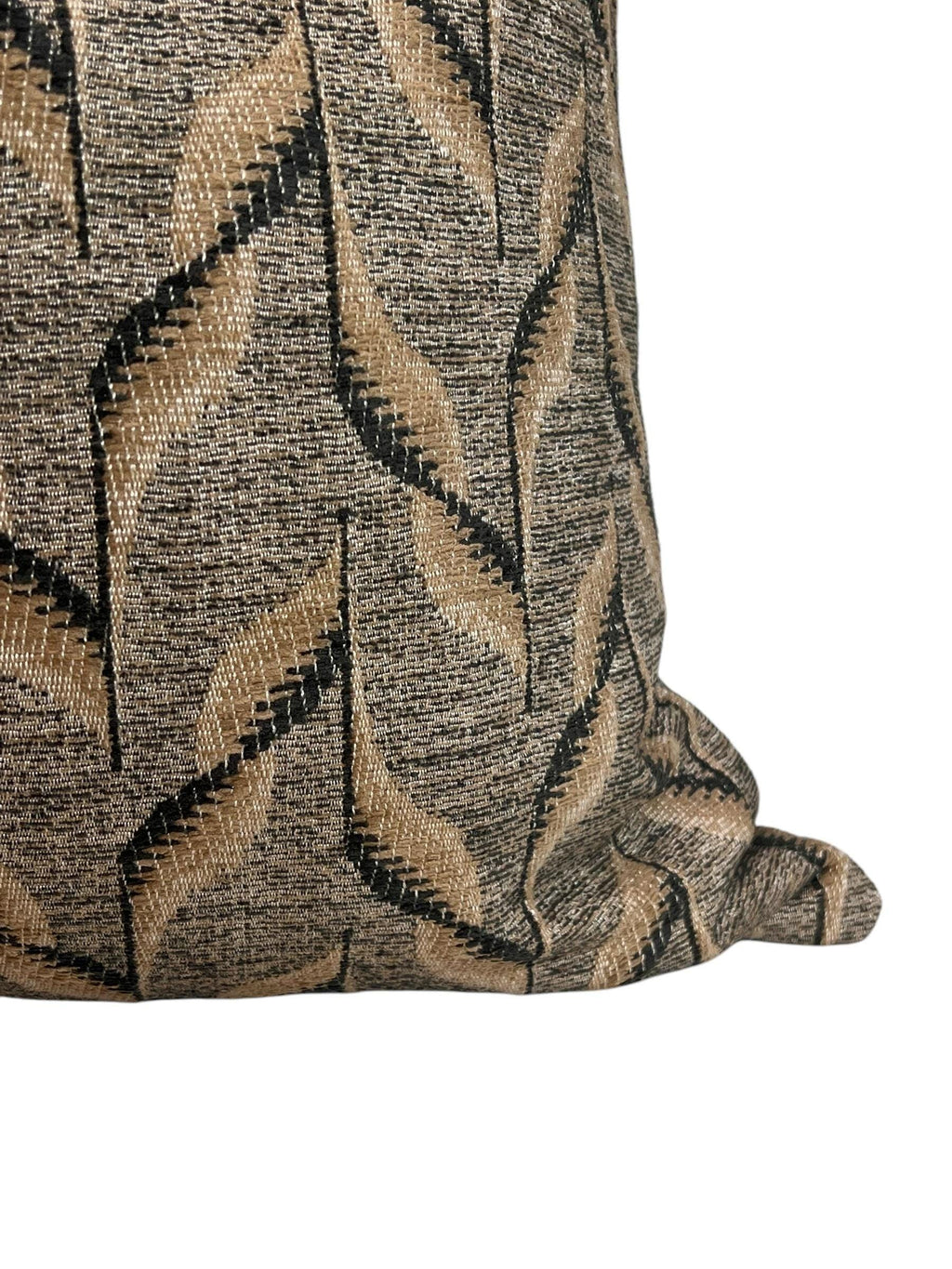 Geometric Woven Pillow Cover, Earth Tones, Handmade in USA