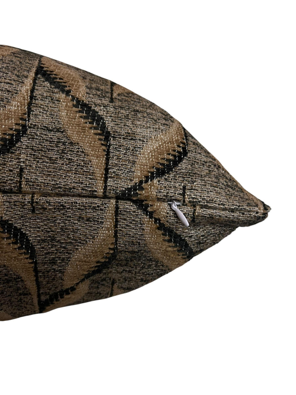 Geometric Woven Pillow Cover, Earth Tones, Handmade in USA