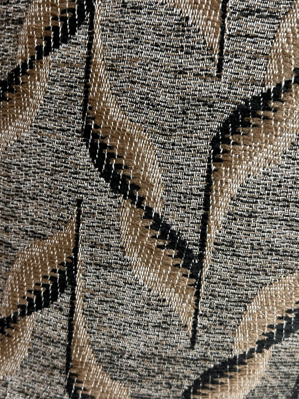 Geometric Woven Pillow Cover, Earth Tones, Handmade in USA