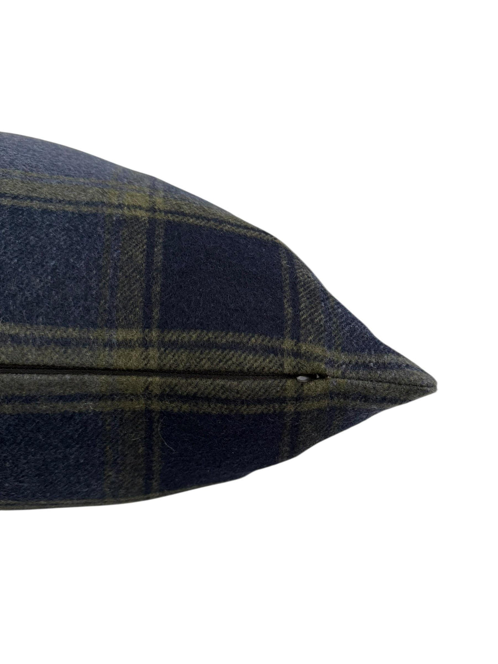 Beige Plaid Pillow Cover, Olive and Blue Check Cushion, Rustic Farmhouse Throw Pillow, Cozy Cabin Decor, Wool-Look Tartan Accent Pillow