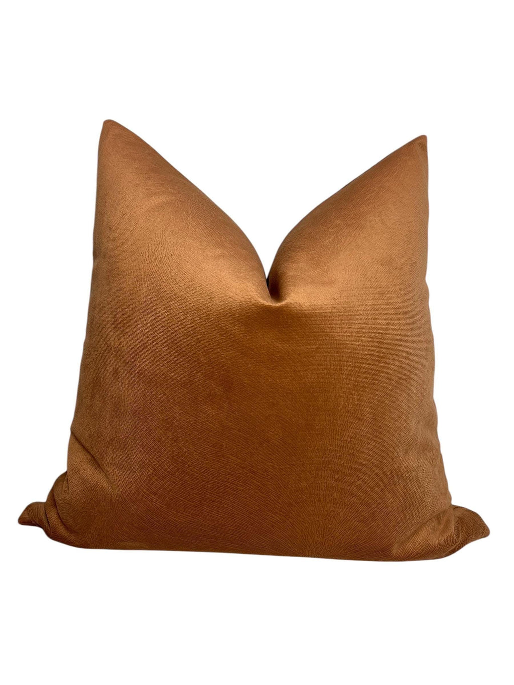 Rust Velvet Pillow Cover, Terracotta Burnt Orange Cushion, Handmade USA