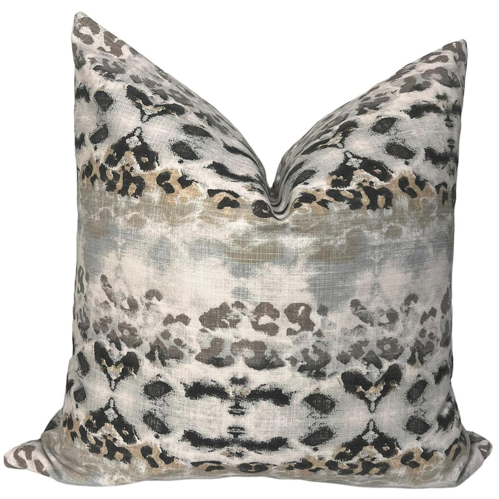 Abstract Leopard Print Pillow Cover, Modern Safari Decor