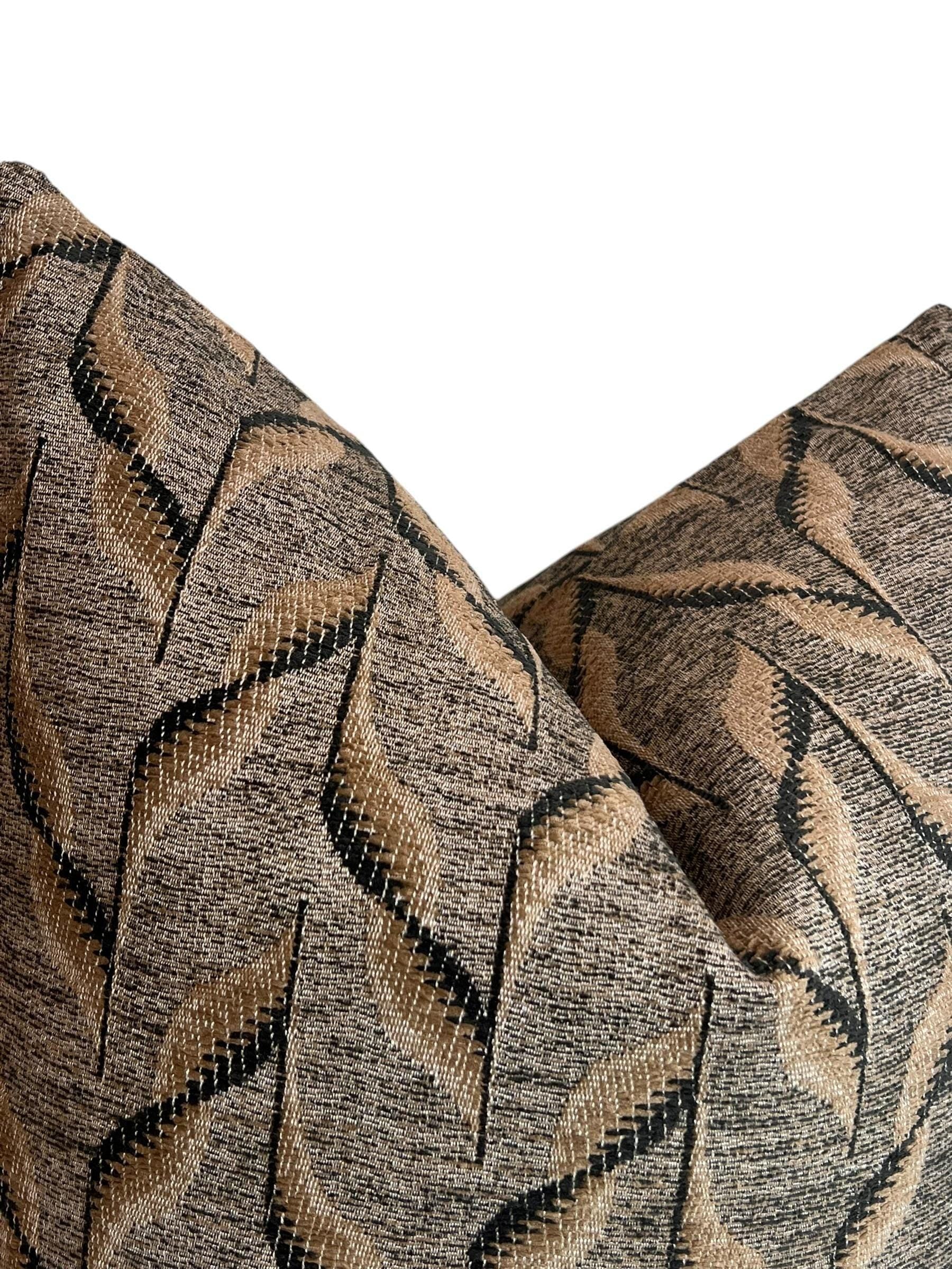 Geometric Woven Pillow Cover, Earth Tones, Handmade in USA