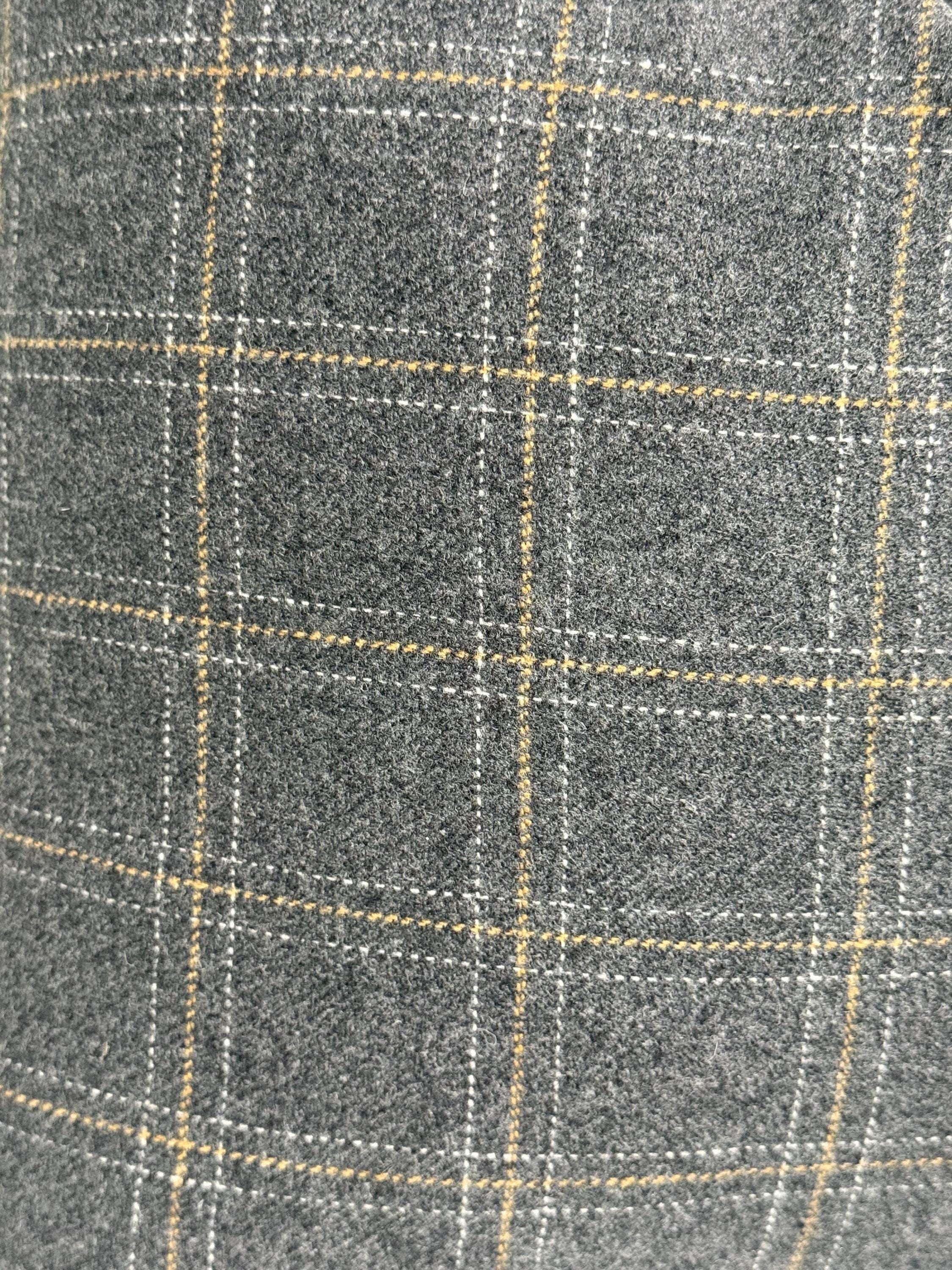 Dark Gray Plaid Pillow Cover: Farmhouse Cabin Decor